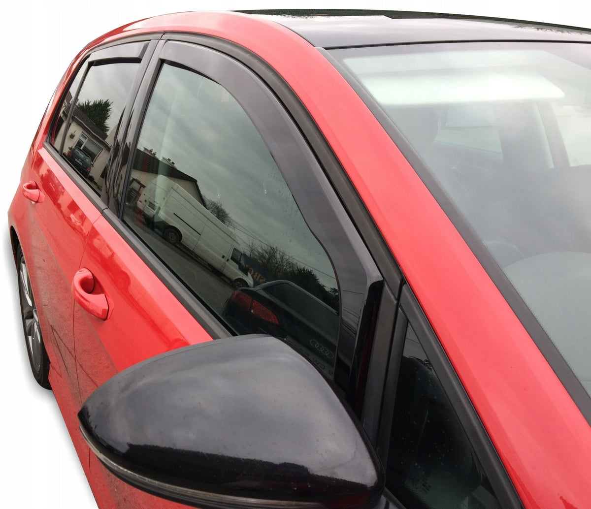 Heko vindavviser til Vw Golf VII / e-Golf / Golf GTE / sett 4 stk. – sort og transparent