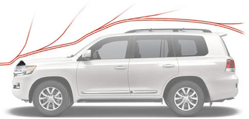 Panserbeskytter Mitsubishi Pajero III (1999-2006) - sett forfra