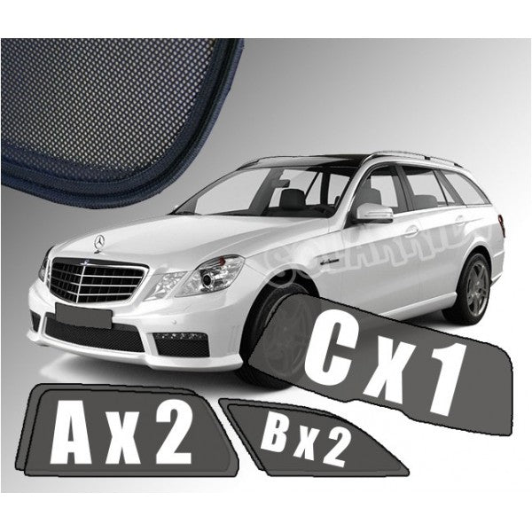 Sr solskjerm i akryl til Mercedes E (S212) Stasjonsvogn for bedre ventilasjon og beskyttelse mot regn
