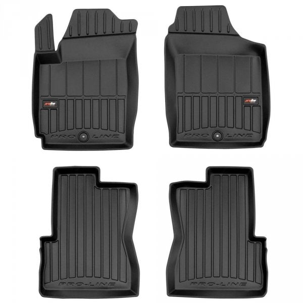 Frogum 3D Premium gulvmatter til Kia Picanto I (2003–2011) – svart TPE med 60 mm sidekant