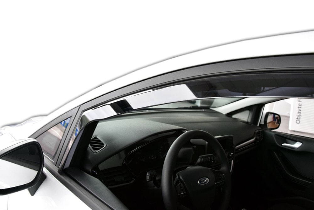 Heko vindavviser til Ford Fiesta Mk7 Coupe – transparent og sort