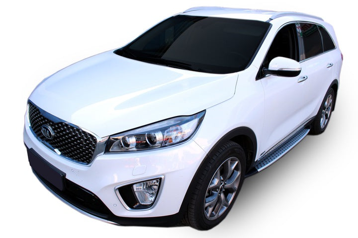Stigtrinn Scoutt til Kia Sorento 2014-2020 i aluminium og ABS, enkel montering uten boring