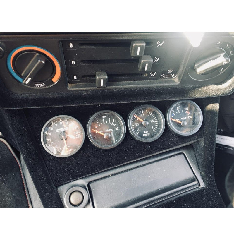 BMW E30 gauge pod hylle i stål for montering av ekstra instrumenter