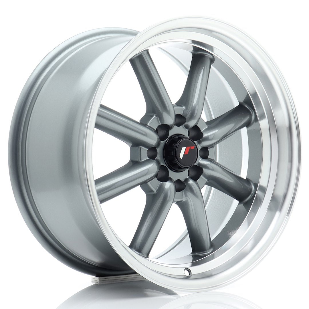 Felg JR Wheels JR19 17x9" Gun metal – sett forfra