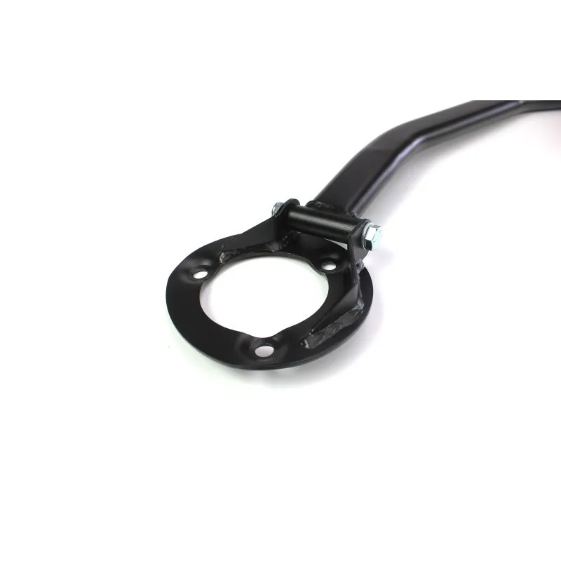 Bakre avstiver for BMW E36 Compact, sort pulverlakkert flatovalt stålprofil