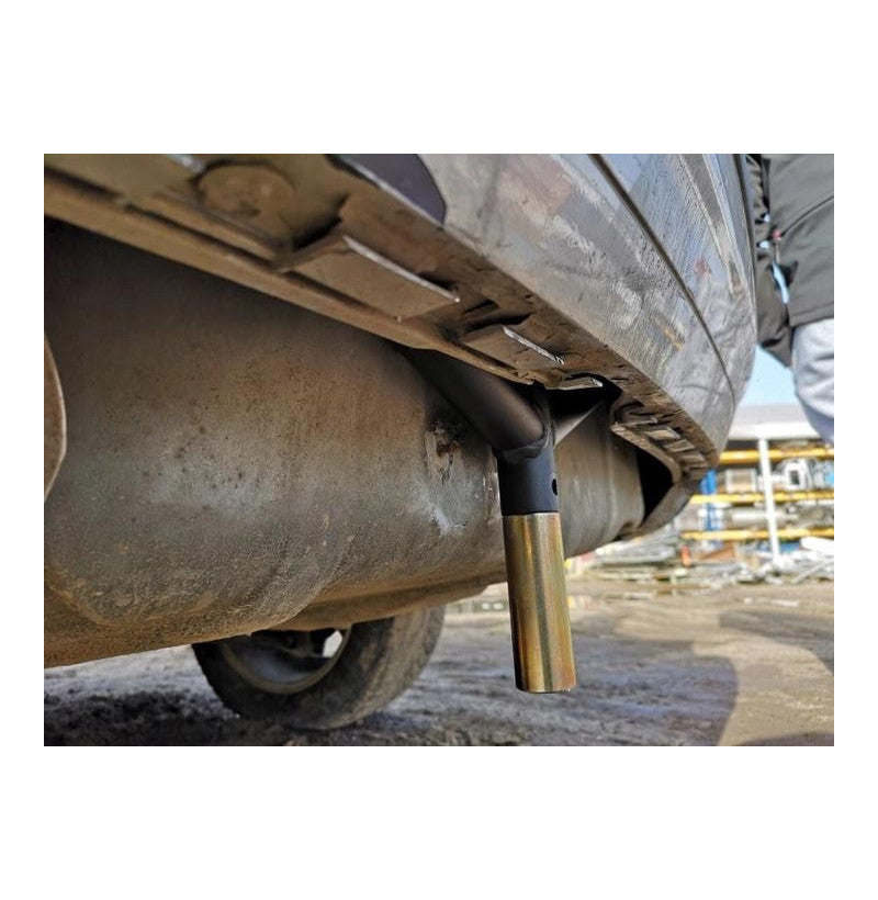 Nærbilde av jekk-punkt adapter for BMW E36 driftbil