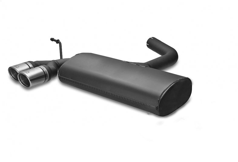 Sluttdemper Ulter A3 8P Sportback 101-205 dobbel utgang N70RS race endepiper Ø70 mm rustfri