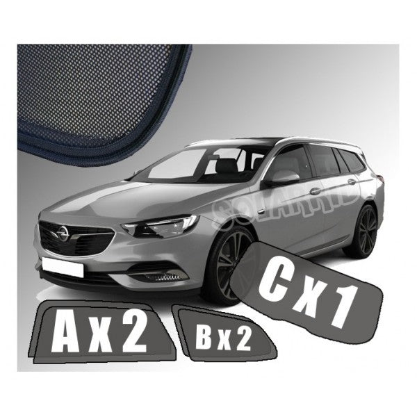 Sr solskjerm i akryl til Opel Insignia B Sports Tourer med enkel montering og vindavviser funksjon