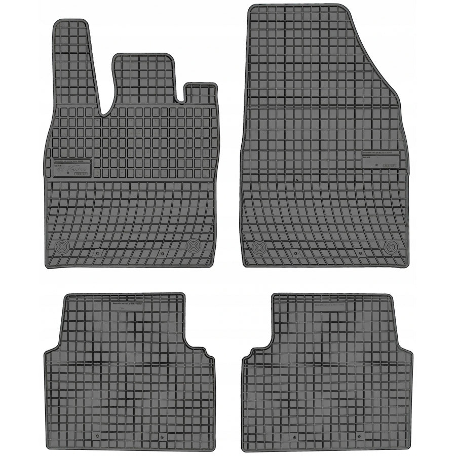 Frogum gummimatter til VW ID.3 (2019–) – svart/anthracite sett med 4, sidekant 1 cm