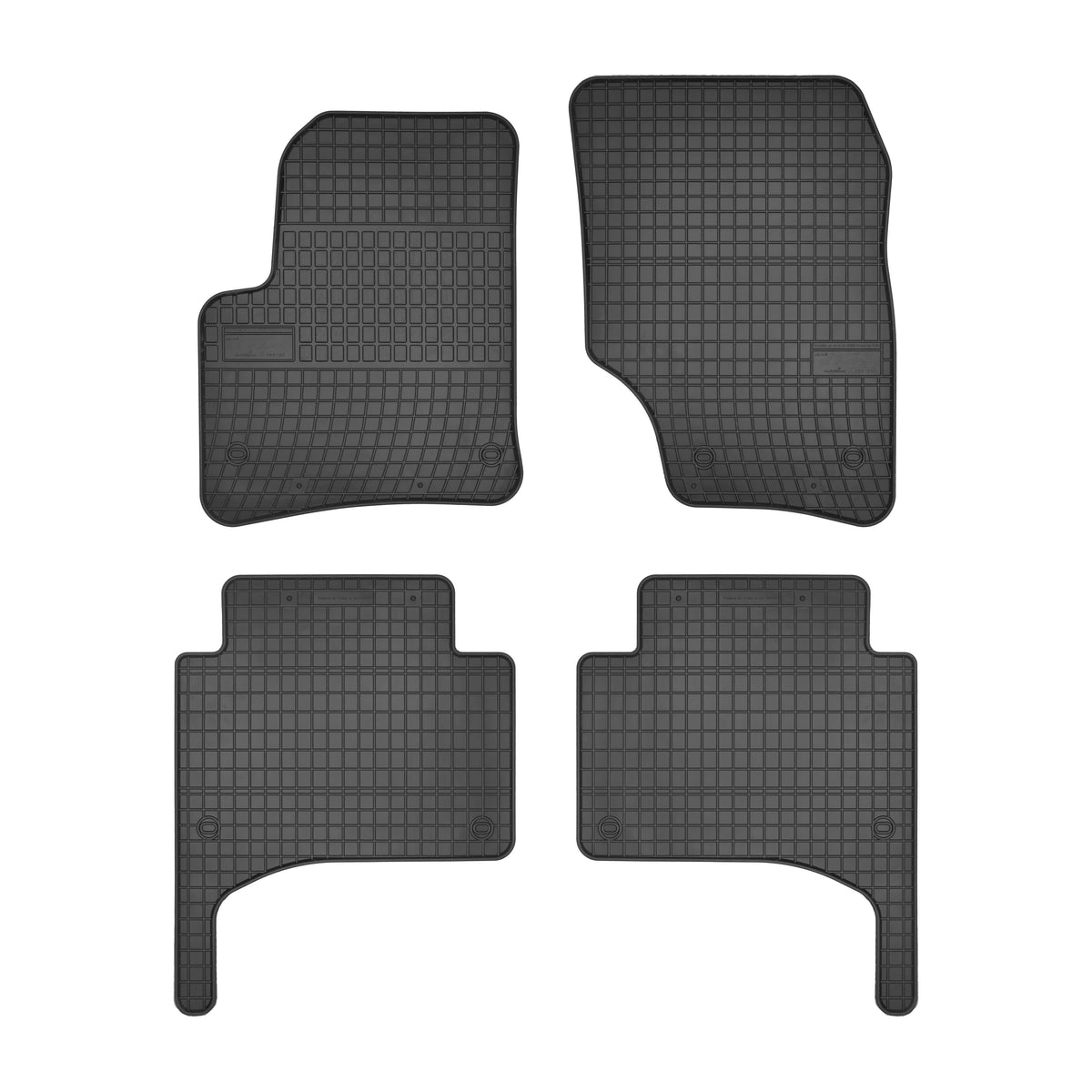 Frogum gummimatter til Porsche Cayenne I (9PA) 2002–2010 – svart, vanntett sett med 4 matter