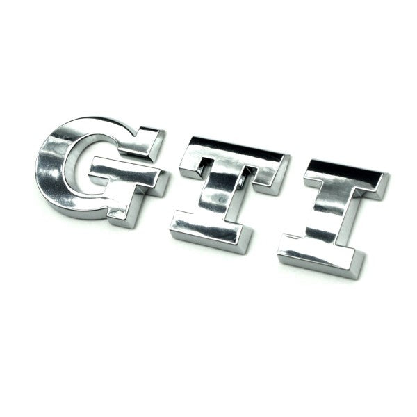 Emblem/logo til Vw Polo 5 (6R/6C) GTI Glossy Chrome i blank krom, perfekt til bakluke