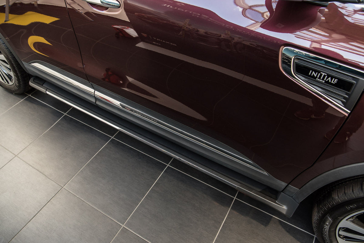 Stigtrinn fra Ventshield til Renault Koleos 2016 i aluminium og ABS, enkel montering