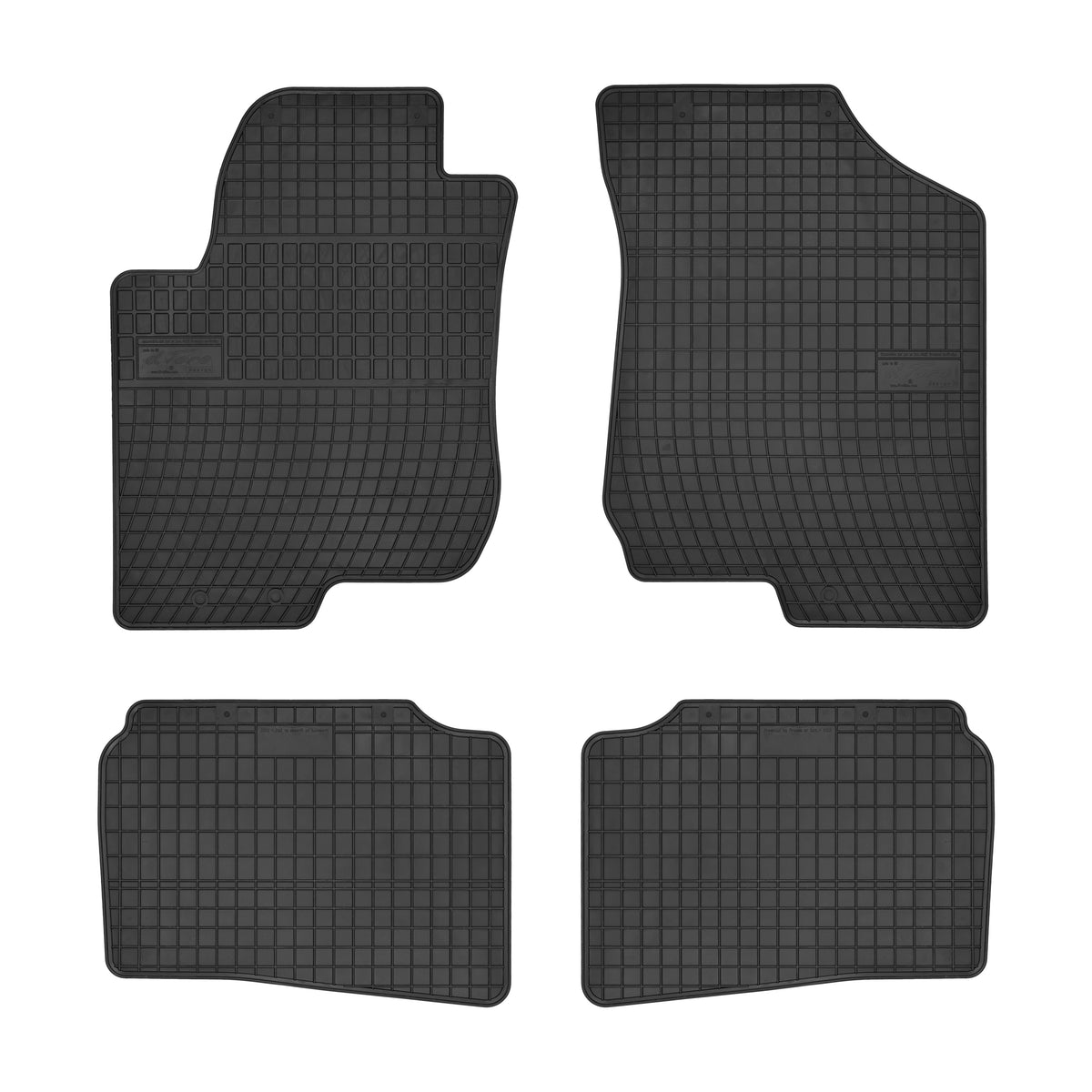 Frogum gummimatter til Kia Cee'd I (2006-2012) – svart med 1 cm sidekant, sett med 4 matter