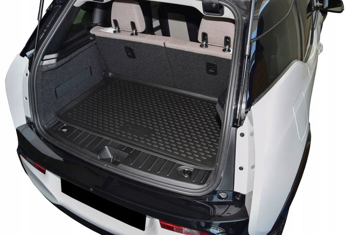 Bagasjeromsmatte Bmw i3 (2013-2022) – Luktfrie TPE gummi - nærbilde