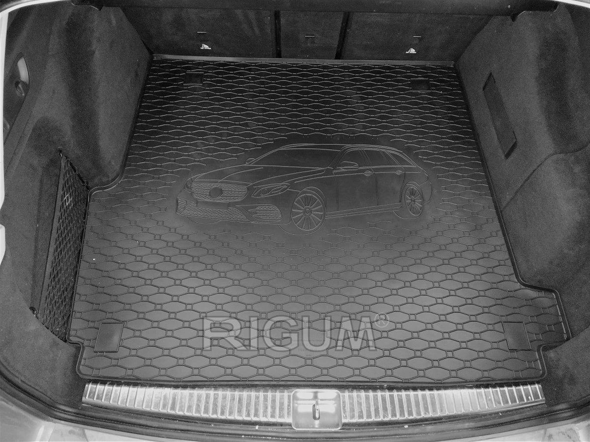 Rigum bagasjeromsmatte til Mercedes E (S213) Stasjonsvogn – 10 mm sidekant