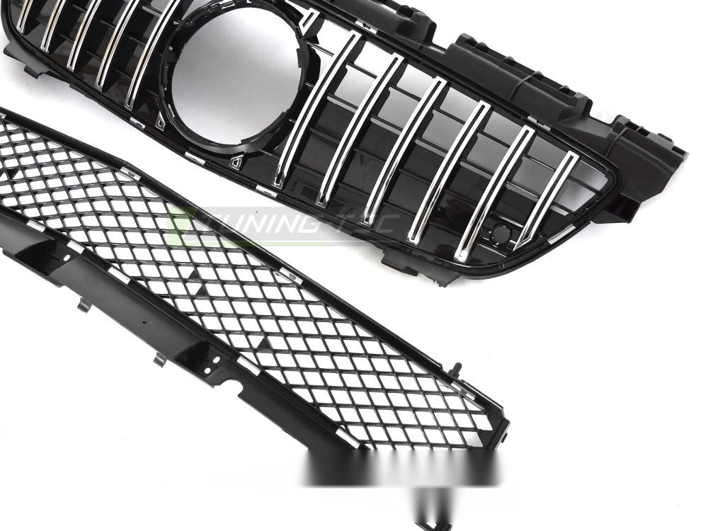 Grill Mercedes SLK R172 11-15 sett fra siden, struktur synlig.