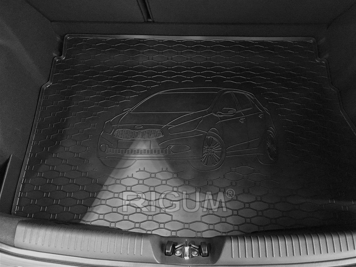 Rigum bagasjeromsmatte til Kia Ceed Hatchback – svart titanium