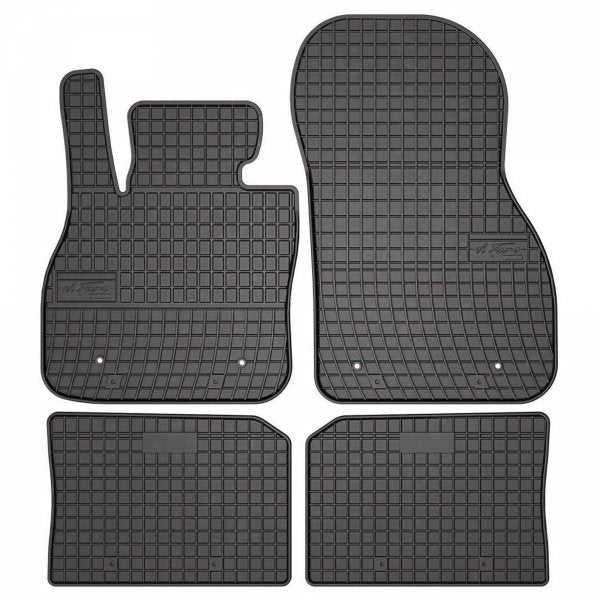 Frogum gummimatter til Mini Countryman 2010-2016 – svart, 1 cm sidekant, 4-delers sett, TÜV-godkjent