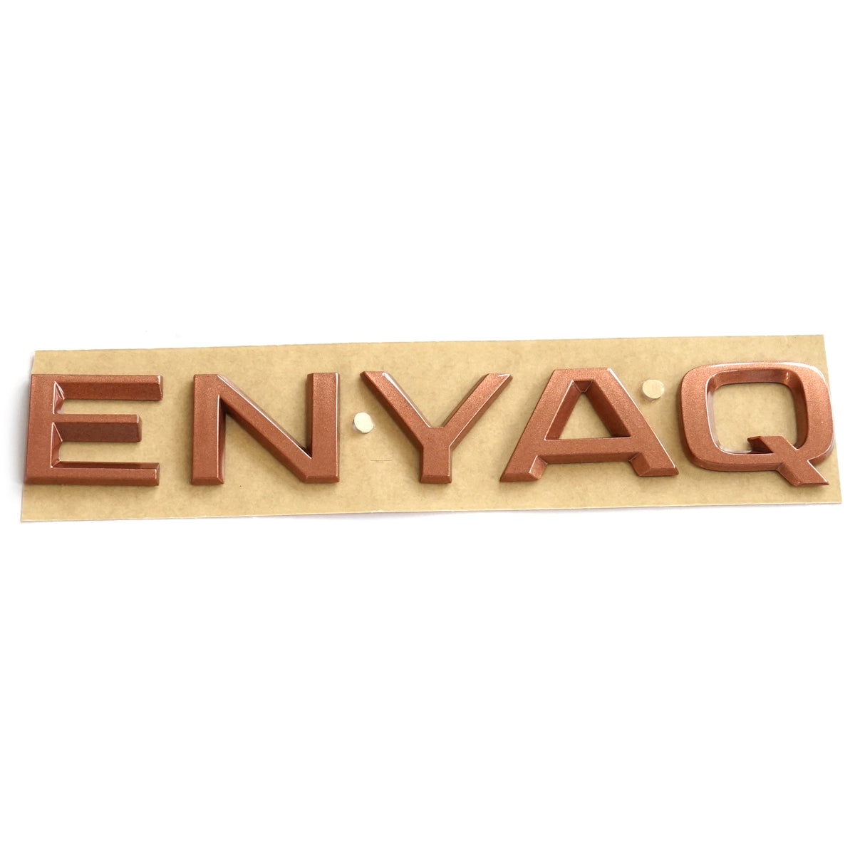 Emblem/logo til Skoda Enyaq iV > Penny Copper-metallic i ABS-materiale for bakluke