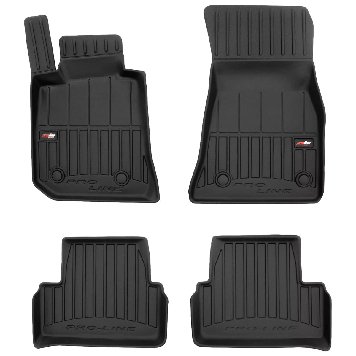 Frogum 3D Premium gulvmatter til BMW i4 (G26) 2021– – TPE-gummi, svart, sett med 4, høy sidekant