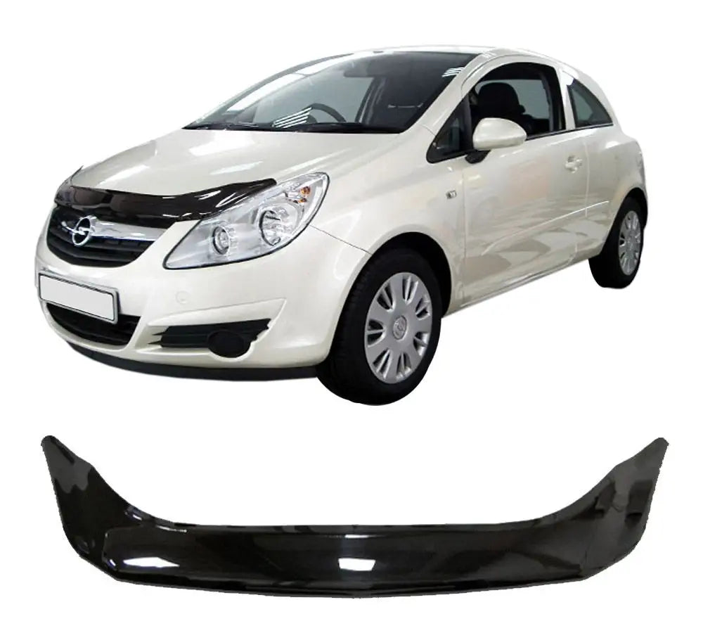 Scoutt panserbeskytter i akryl til Opel CORSA D, svart blank finish og enkel montering med klips