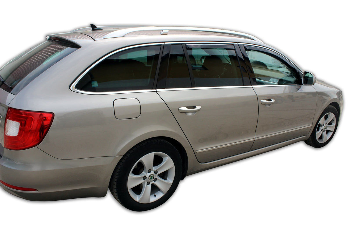 Vindavviser Skoda Superb II Stasjonsvogn (2008-2015) – PMMA Plexi - nærbilde