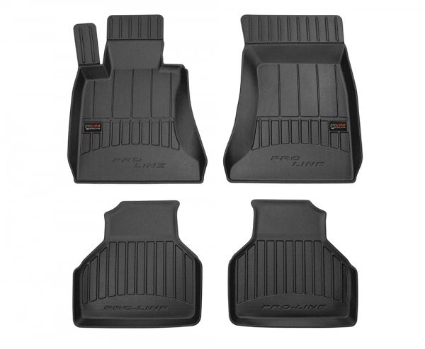 Frogum 3D Premium gulvmatter til BMW 7 (E65/E66) – svart TPE-gummi med høy sidekant, sett med 4 stk.
