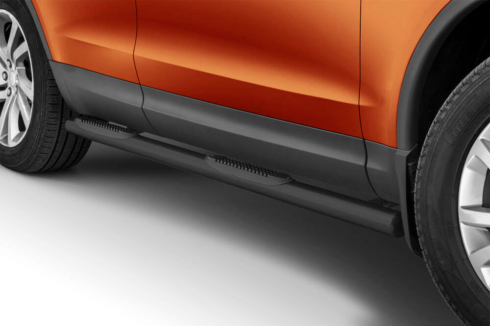Stigtrinn Steeler til Land Rover Discovery 5 (L462) svart lakkert i rustfritt stål for enklere innstigning og beskyttelse