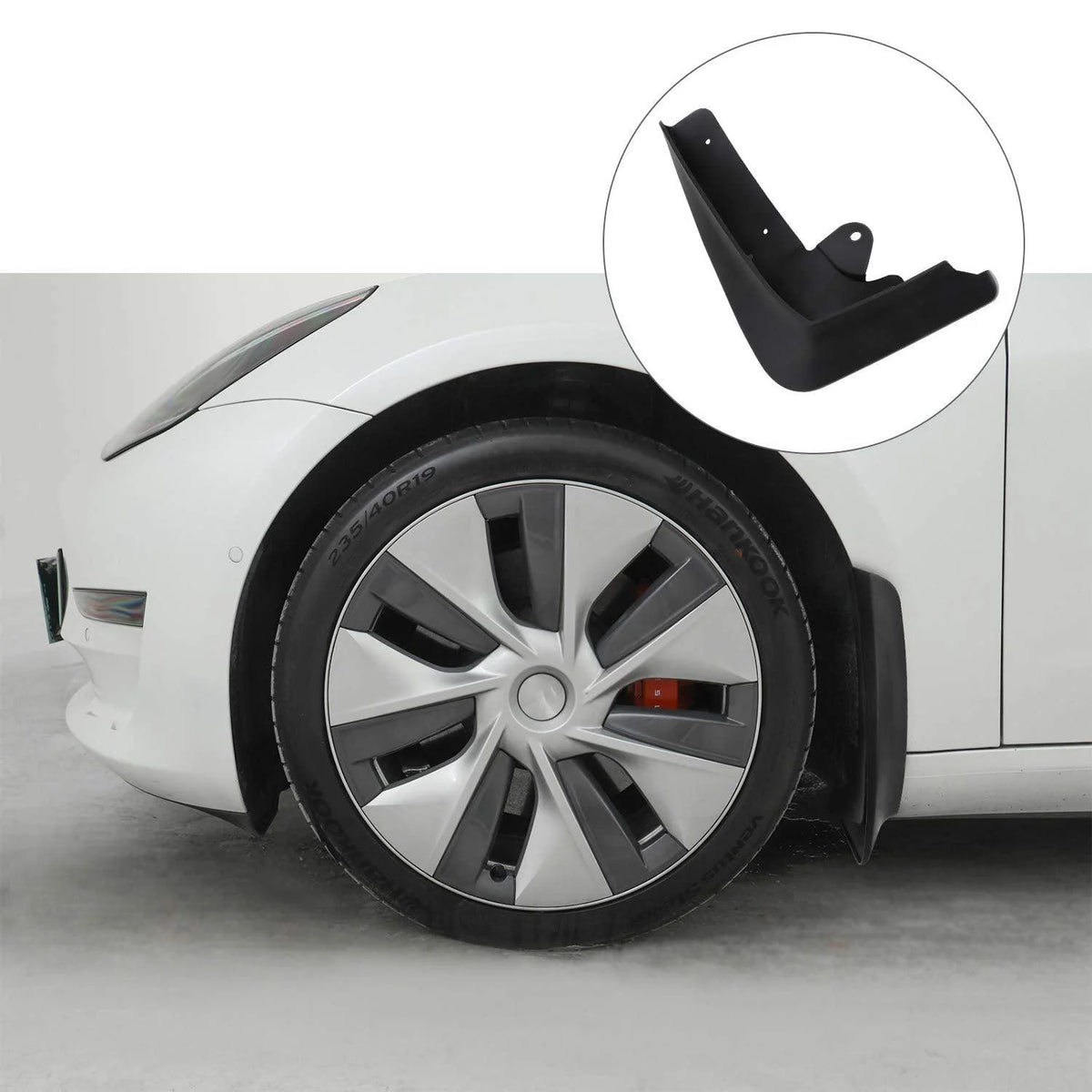 Geparden® skvettlapp til Tesla Model X / sett 4 stk. – svart farge