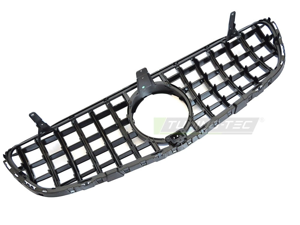 Grill Mercedes GLC W253 SUV+Coupe 15-18 sort med festedetaljer.