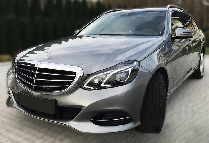 Bakfangerbeskytter Mercedes E (S212) Stasjonsvogn (2013-2016) – Rustfritt stål - nærbilde