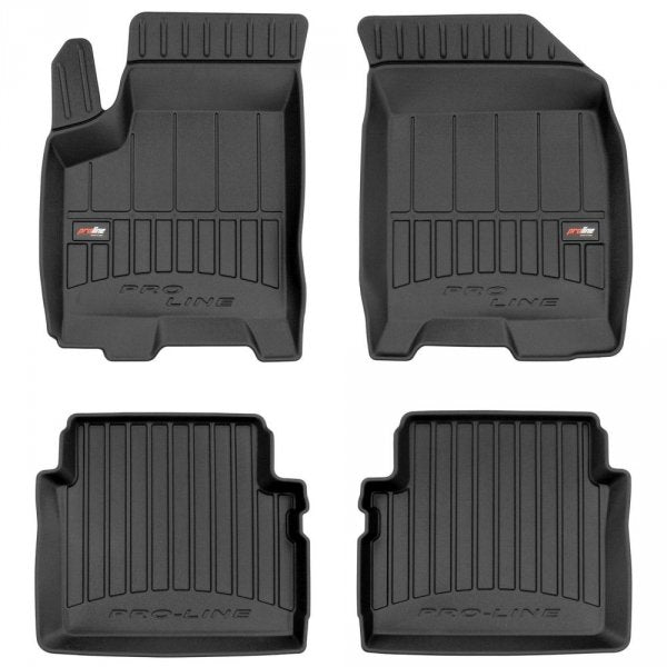 Frogum 3D Premium TPE-gulvmatter til Chevrolet Aveo II (2007-2011) – svart sett med 4 matter og 60 mm sidekant