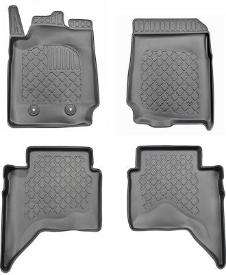Aristar Guardliner TPE gummimatter til Ford Ranger T6 (2012-2015) – grå, antiskli, 4 stk. sett