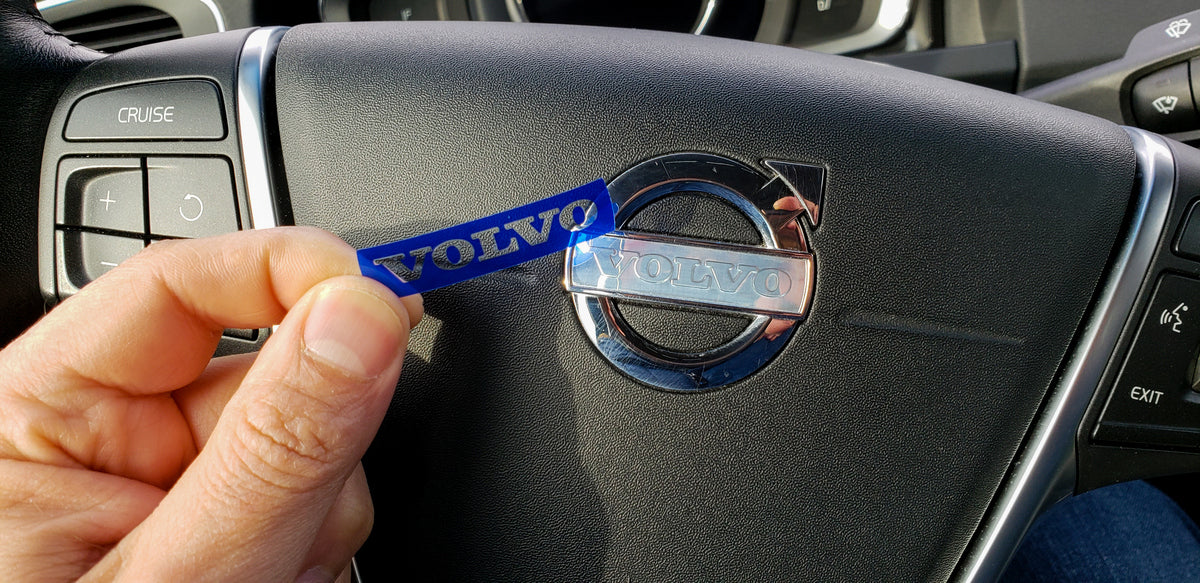 Emblem Volvo ratt - sett forfra
