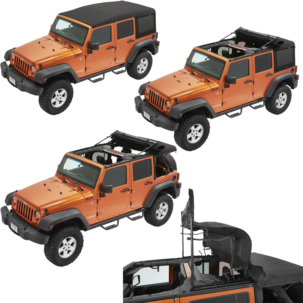 Bestop Supertop Ultra montert på Jeep Wrangler JK Unlimited