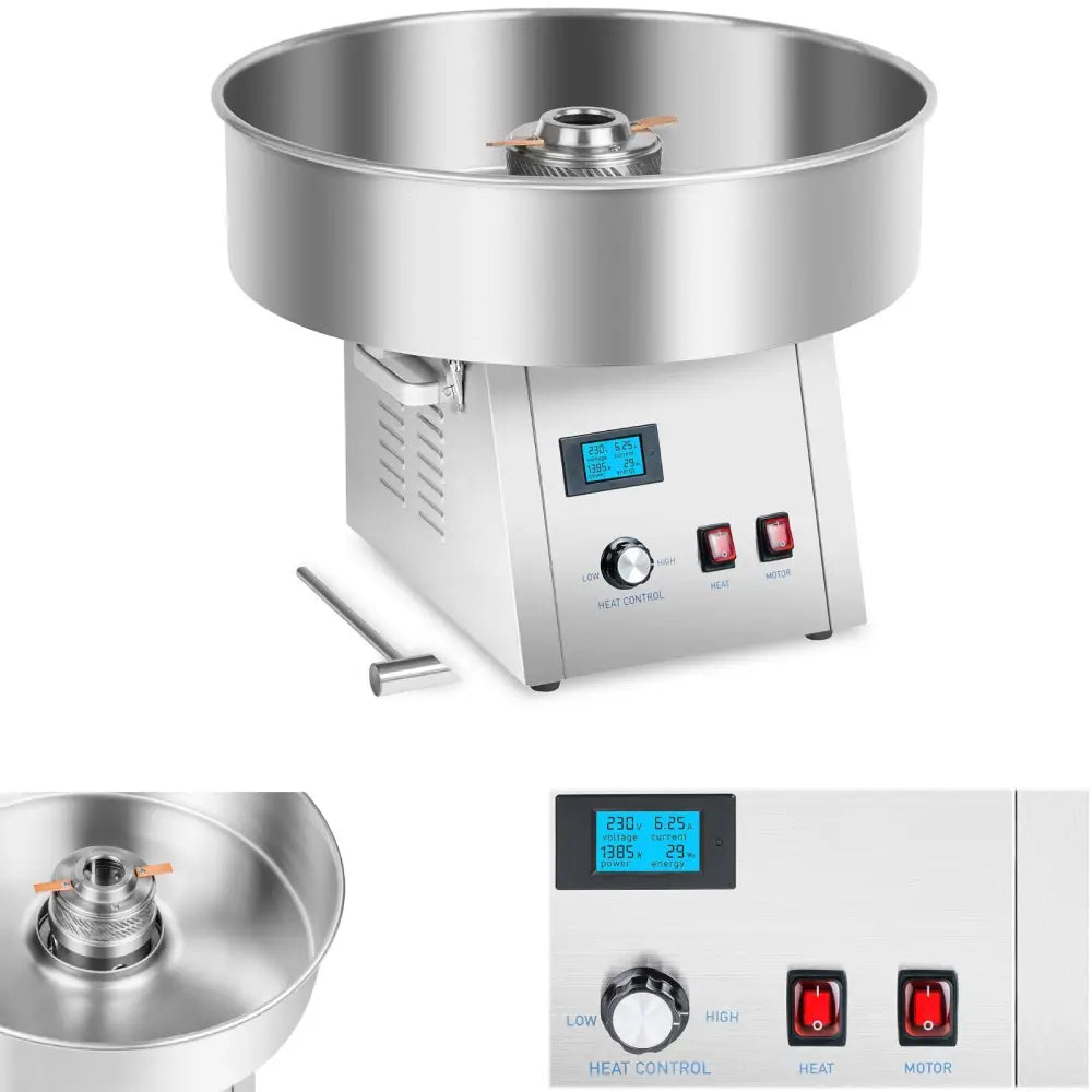 Effektiv Sukkerspinnmaskin 1500w 4kg/t 62cm Royal Catering Rczk-1500s-w - 1