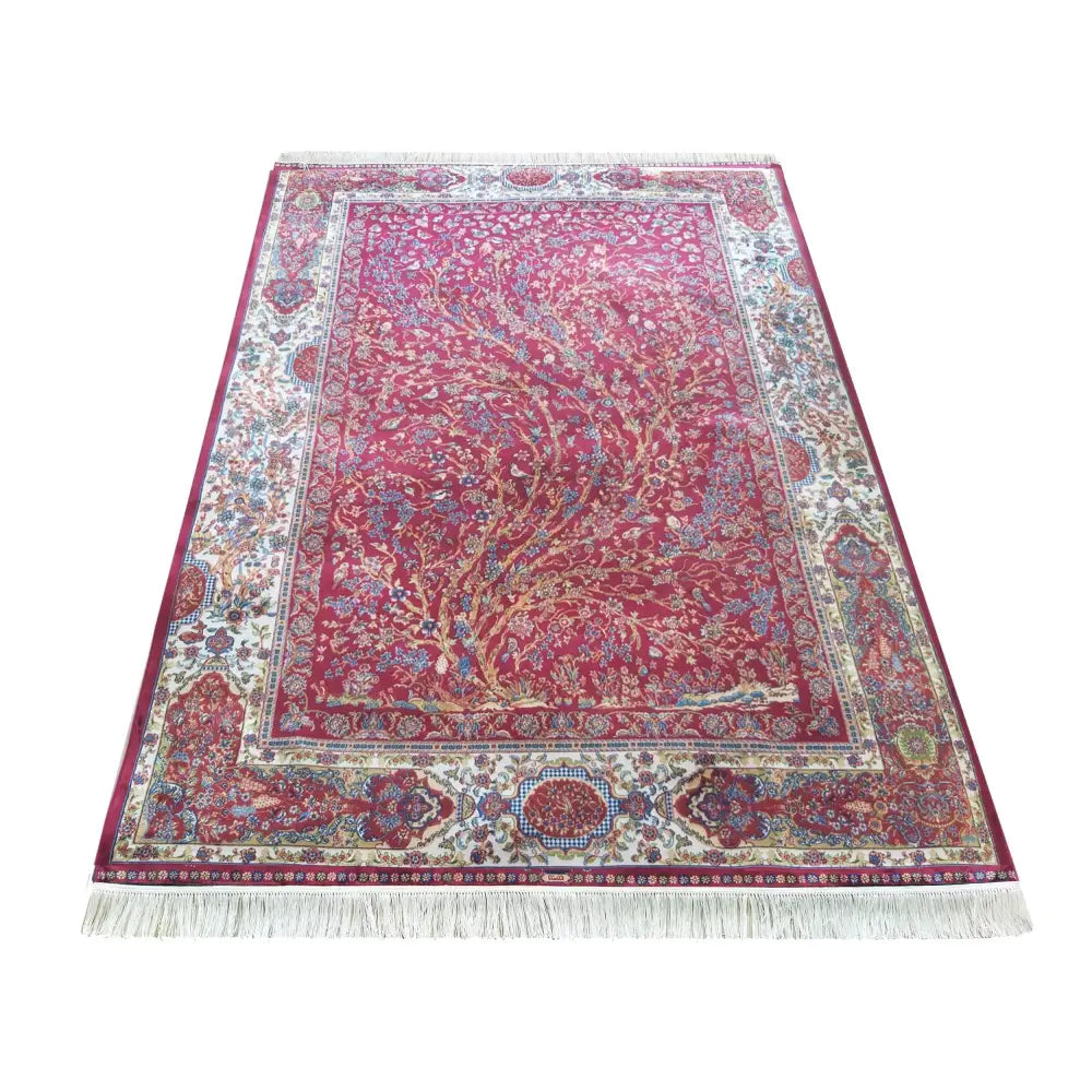 Eksklusiv Qum Silk Tepe 11 Rød 200 x 300 Cm - 1