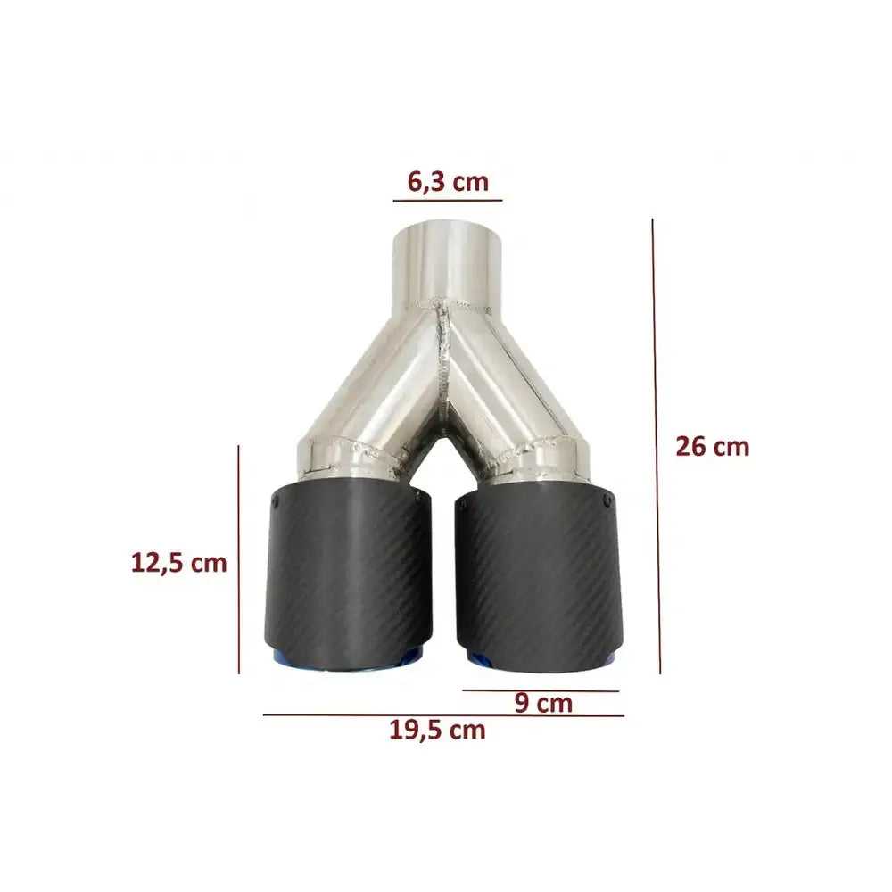 Eksos Blå Finish Innløp 6.3cm Bmw 3 Serie (e36) 90-96 Sedan - 3