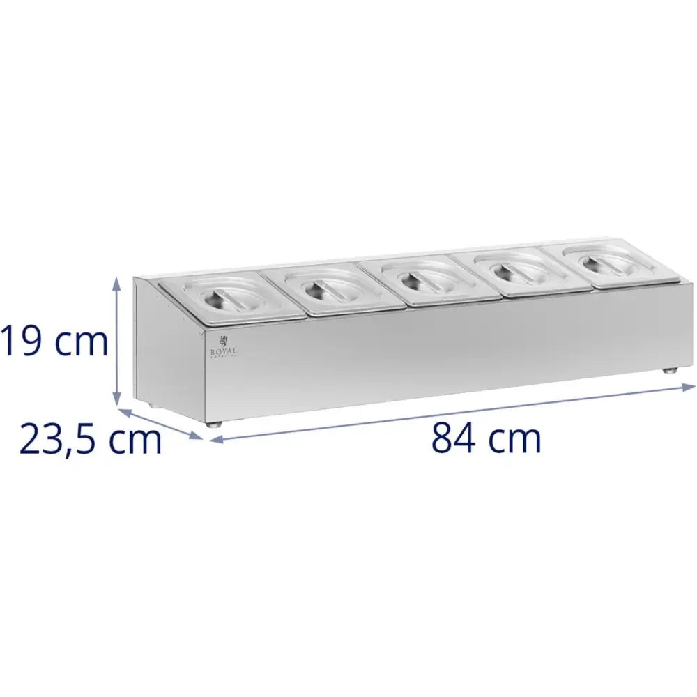 Ekspansjonsstativ For Matkontainere 5 x Gn 1/6 9,5 l + Beholdere Med Lokk - 7