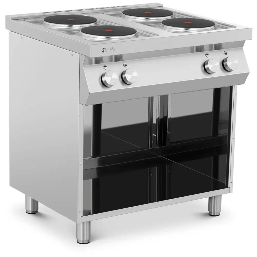 Electric 4-plates Cooker With Open Base 4 x 2600 w 400 v Italy - 2