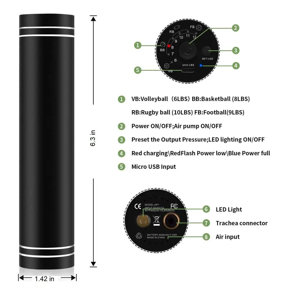 Elektrisk Håndholdt Pumpekompressor - 2