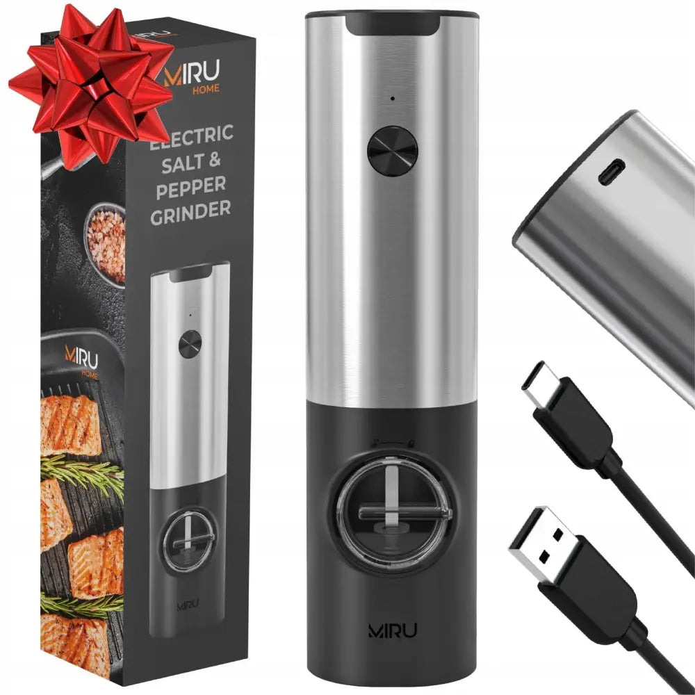 Elektrisk Kvern For Salt Pepper Og Krydder Svart Usb-oppladbar - 1