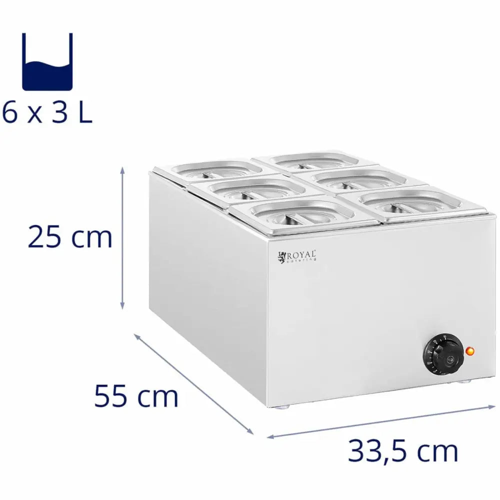 Elektrisk Oppvarmingstreningsapparat 6 x Gn 1/6 640 w - 7