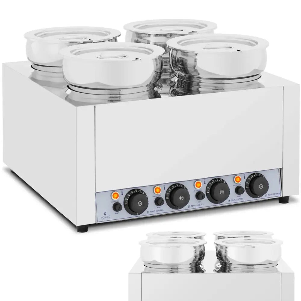 Elektrisk Suppe Fonduesmelter 2000 w 4 x 7 l - 1