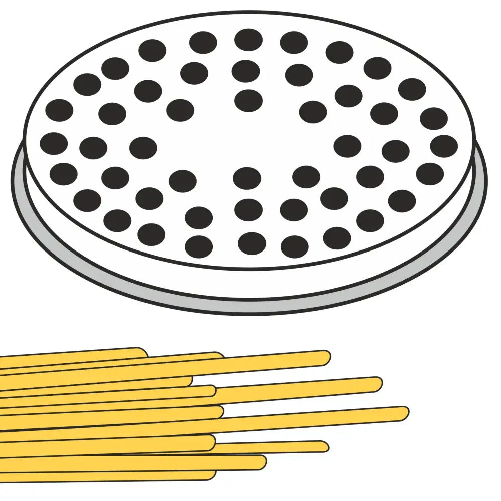 Endestykke Sil til Produksjon av Pasta Bigoli Tykke Tråder 22 Hull Dia 3 Mm Mpf2.5 / 4 - Hendi 229347