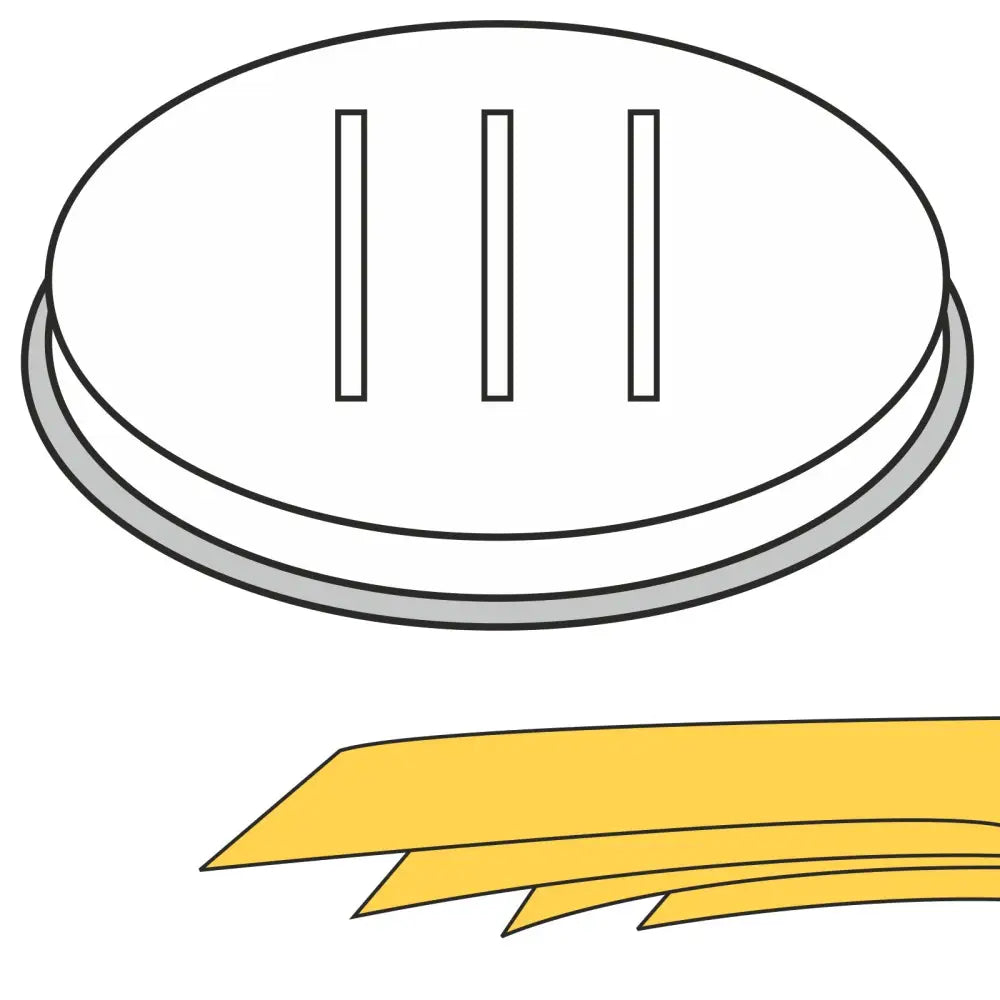 Endestykke Til Produksjon Av Pappardelle Bredbåndspasta 5 Hull 16x1 Mm Mpf2.5/4 - Hendi 229385 - 1