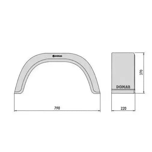 Enkelt Skjerm For Tilhengere 14’’ Knott Hjul - 3