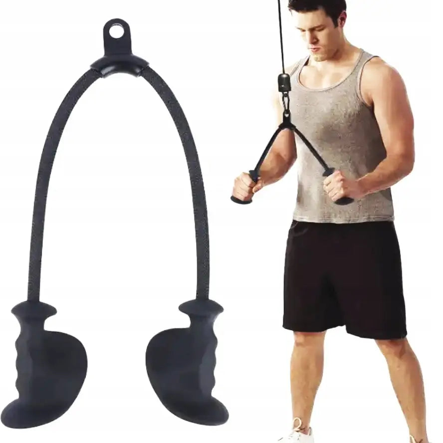 Ergonomisk Tau Håndtak Snor For Trekkmaskin øvelser Biceps Triceps - 1