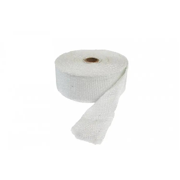 Exhaust Heat Wrap 50mm x 1mm 10m White + Ties - 2