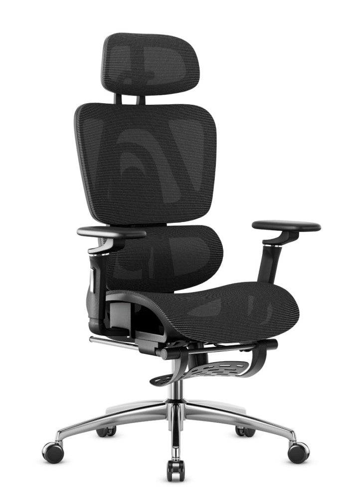 Mark Adler Expert 7.9 ergonomisk kontorstol i svart – forfra